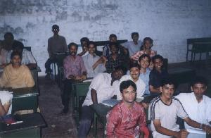 Classmates with our AI teacher Mr. Kanakaraj