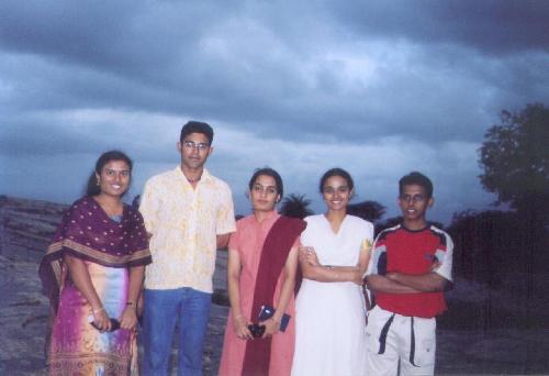 Dhanya, Arjun, SreeVidya, Divya & Shakeel